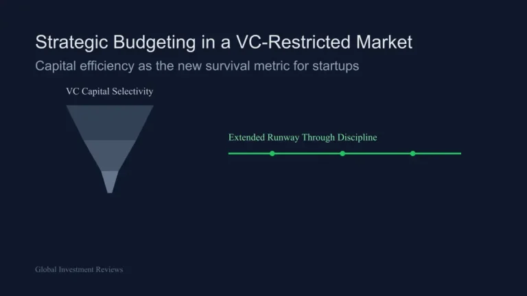 Strategic budgeting framework showing how startups extend runway in a venture capital restricted market