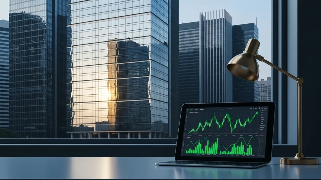 Professional financial terminal showing stock market data, representing institutional strategies to invest in brazil.